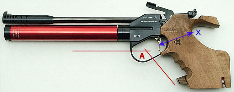 Pistolet air comprime MORINI CM200EI cal. 4.5 pour droitier, Pistolets air  comprimé 10m, Armes de sport, Armes